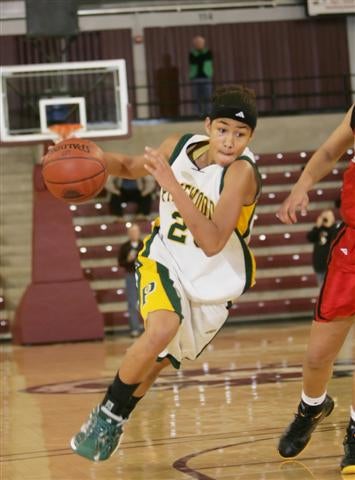 Pinewood's Hailie Eackles made the game-winning basket.