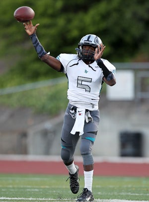 Nsimba Webster has a strong, powerful
and accurate arm.