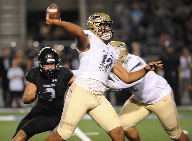 DJ Uiagalelei, a 5-star quarterback from St. John Bosco, committed to play in the 2020 Polynesian Bowl