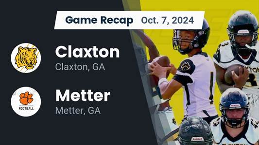 Football Recap: Metter Piles Up the Points Against Claxton