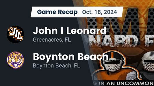 Football Game Preview: Boynton Beach Tigers vs. Dillard Panthers