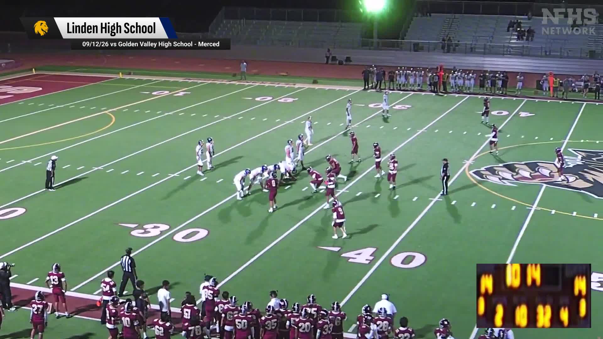 Football Recap: Hughson Piles Up the Points Against Linden