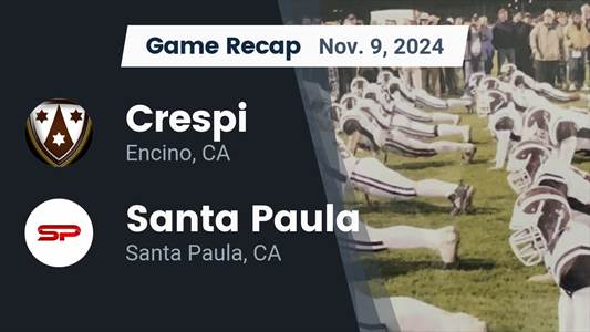 Football Recap: Crespi Comes Up Short Despite  Masyn Harvey's St