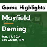 Mayfield piles up the points against Deming