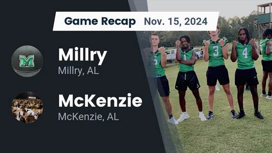 Football Recap: Friday's  Victory Is Millry's Fifth in Last Six 