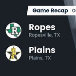Football Game Recap: Ropes Eagles vs. Plains Cowboys