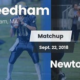 Football Game Recap: Newton North vs. Needham