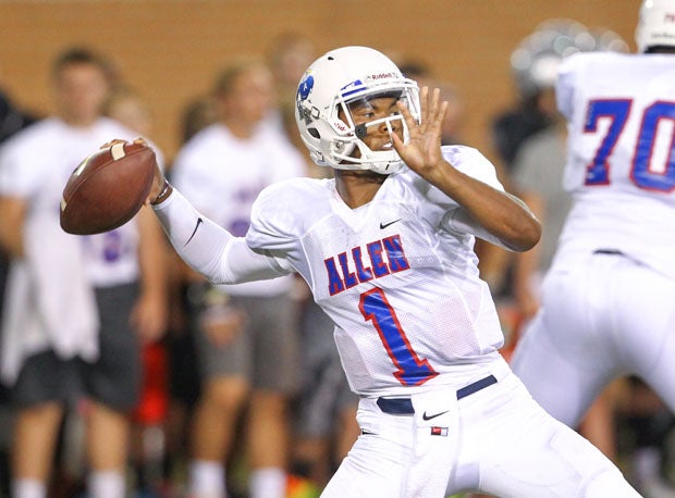Kyler Murray threw for 10,386 yards and 117 touchdowns in three seasons at Allen. 