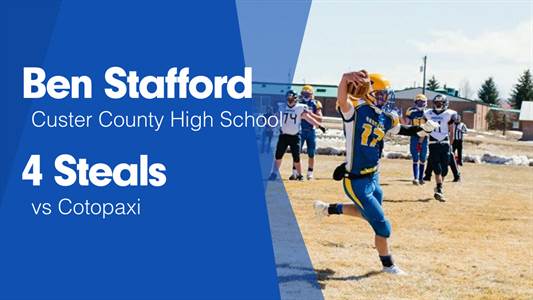 Ben Stafford Game Report: vs Sanford