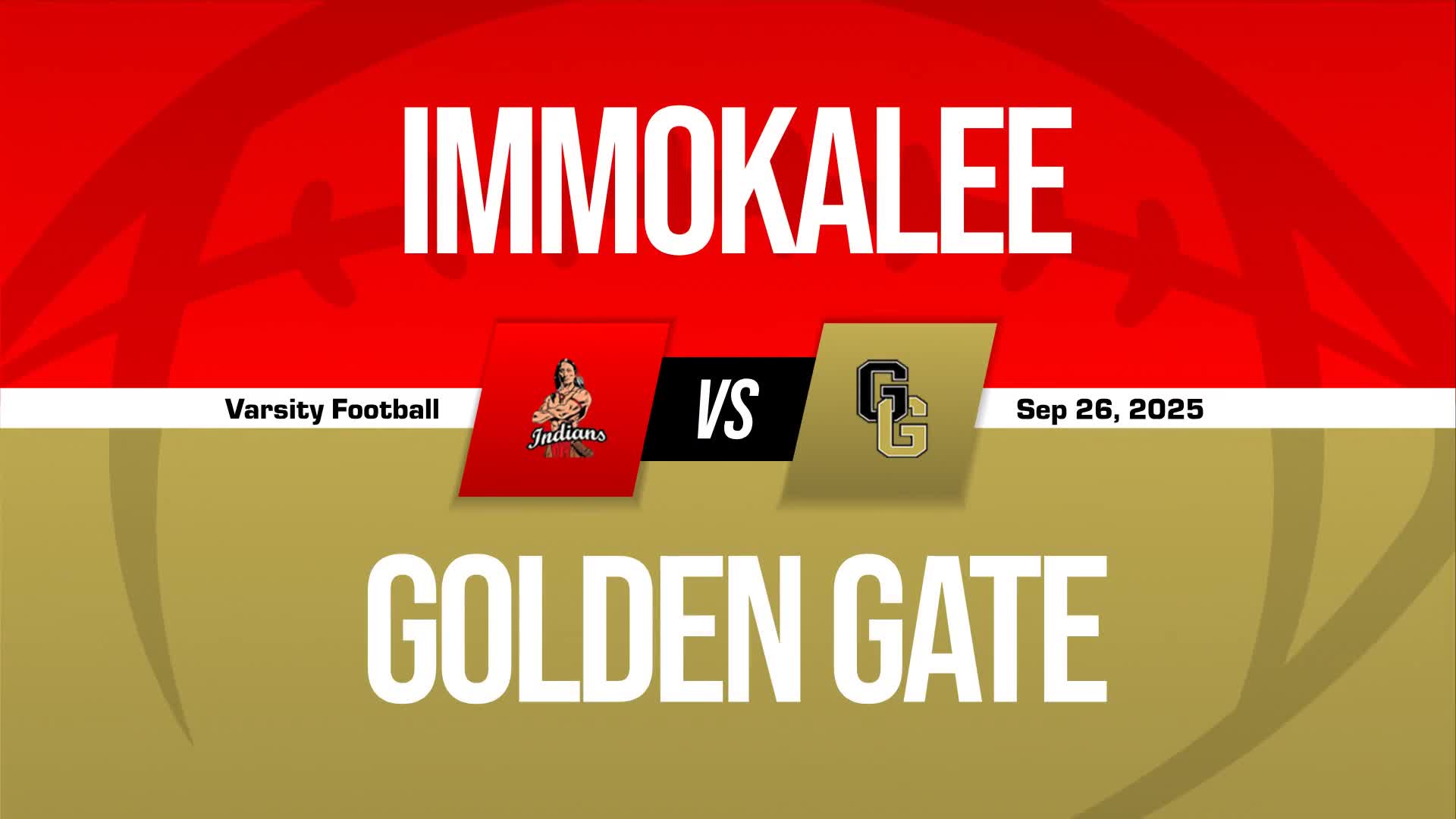 Football Recap: Immokalee Skates Past Golden Gate with Ease