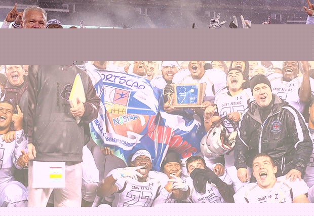 No. 21 St. Peter's Prep celebrated its first state title since 2005 on Friday night after beating No. 13 Paramus Catholic.
