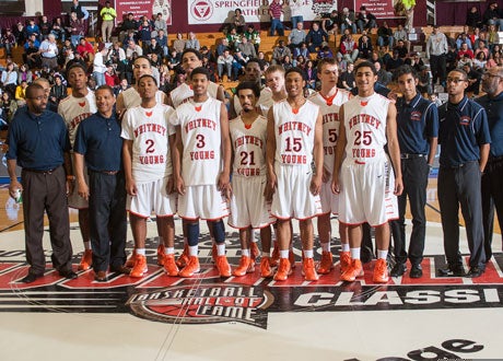 Whitney Young served notice Saturday that it will be a legitimate player in the national title race with an 85-52 win over Long Beach Poly.