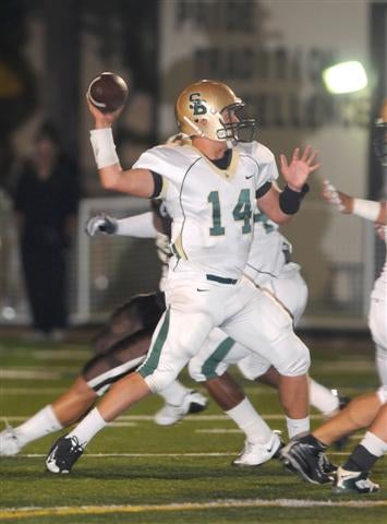 QB Logan Meyer led St. Bonny to a state Bowl Game title in 2008.