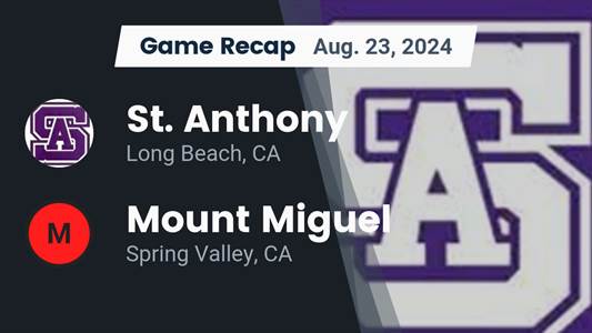 Football Game Preview: Mount Miguel Heads Out