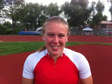 Eaton's Karli Jelden set a Class 3A
meet record in the pole vault Friday.