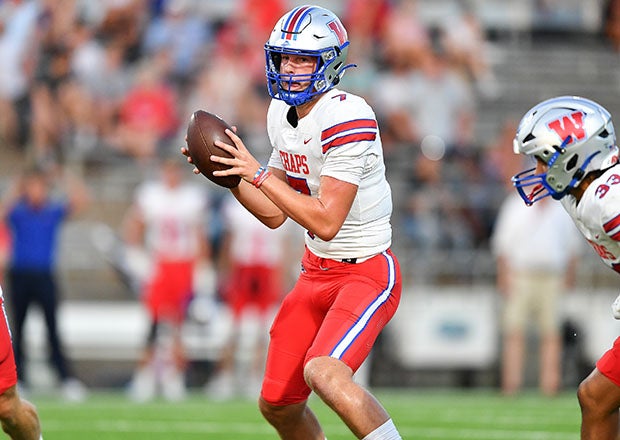 Senior quarterback Paxton Land has helped the Westlake offense continue to pile up points so far this season, posting totals of 31, 47 and 64 in three wins. (Photo: Ralph Parrott)
