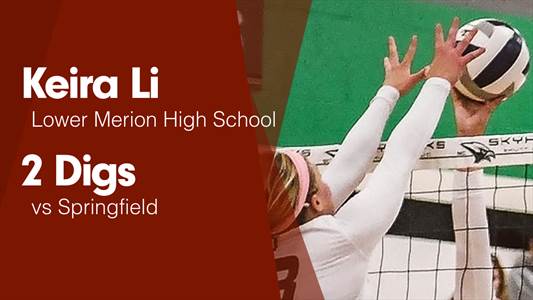 Keira Li Game Report: vs Boyertown