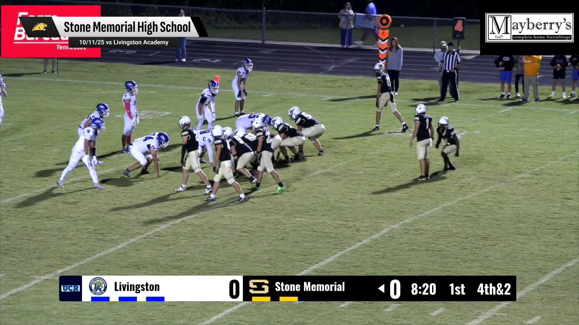 Football Recap: Make It Six in a Row for Stone Memorial + How To Watch