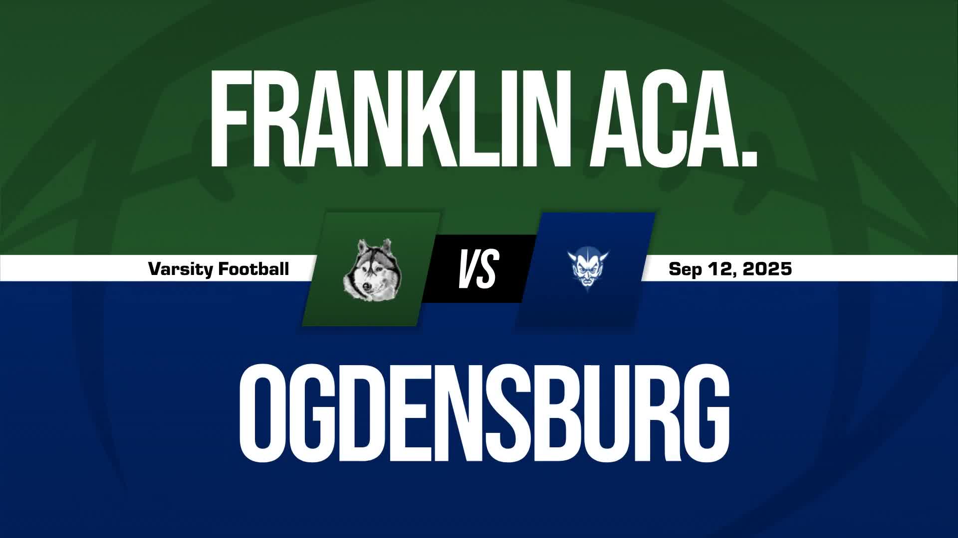 Football Game Preview: Franklin Academy Huskies vs. Canton Golde