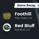 Football Game Recap: Red Bluff Spartans vs. Foothill Cougars
