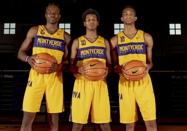 Seniors (from left to right) Precious Achiuwa, Harlond Beverly and Jordan Mitchell will lead top-ranked Montverde Academy into the ARS/Rescue Rooter National Hoopfest.