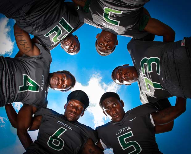 Central is loaded with returning talent which includes players (counterclockwise) Deatrick Nichols, Dalvin Cook, Keith Reed, Joe Yearby, Trevor Darling and Da'Vante Phillips.