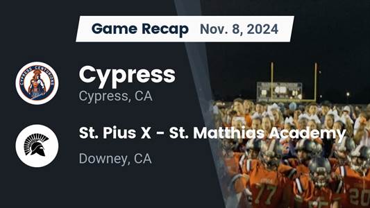 Football Recap: St. Pius X-St. Matthias Academy Extends Winning Streak to Three