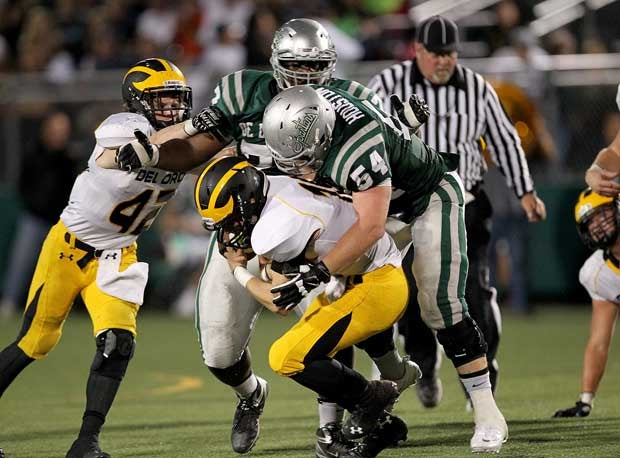De La Salle defensive tackle Sumner Houston almost always gets his man.