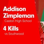 Softball Recap: Caston comes up short despite  Addison Zimpleman's strong performance