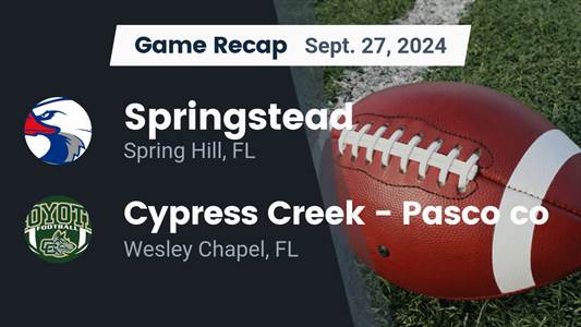 Football Game Preview: Springstead Eagles vs. Nature Coast Tech 