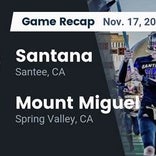 Football Game Recap: Santana Sultans vs. Mount Miguel Matadors