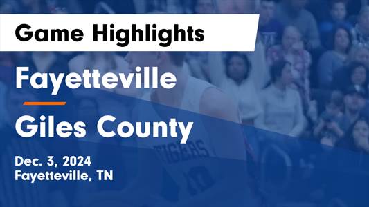 Basketball Game Preview: Giles County Bobcats vs. Fayetteville T