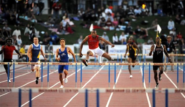 Wyatt pulls away at the CIF State Championships.