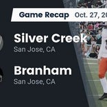 Branham beats Silver Creek for their fourth straight win