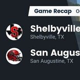 Football Game Recap: San Augustine Wolves vs. Shelbyville Dragons