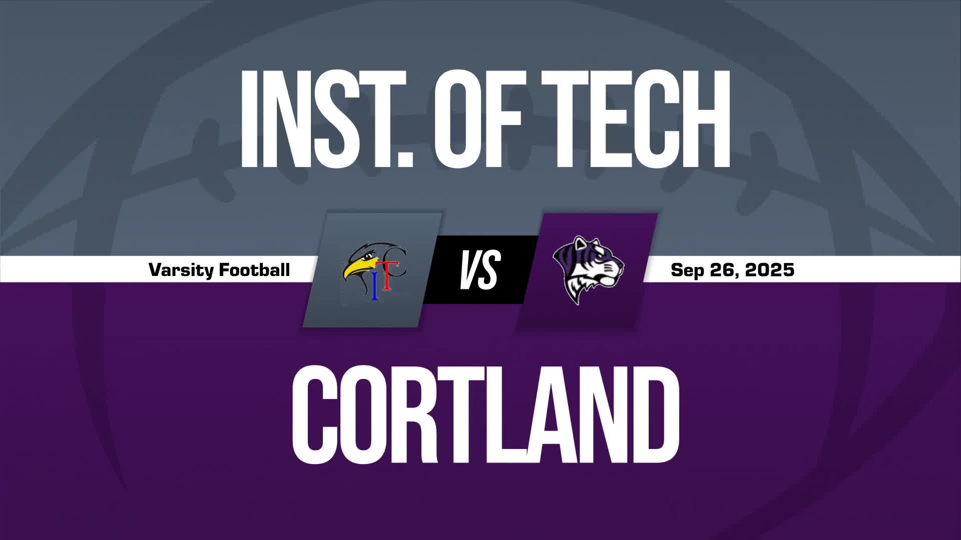 Football Game Preview: Cortland Purple Tigers vs. Camden Blue Devils + How To Watch