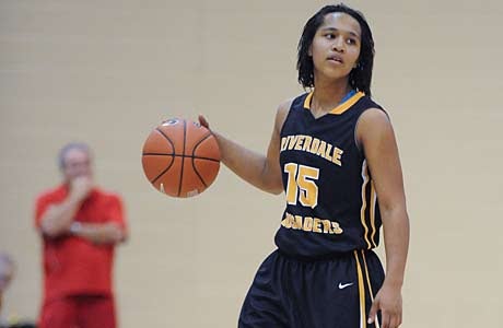 Auteaonna Gilmore and Riverdale Baptist pulled off an upset of No. 1 Bishop O'Dowd on Friday at the Nike TOC.