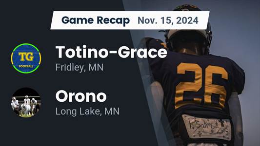 Football Recap: Friday's  Defeat Ends Totino-Grace's Winning Str