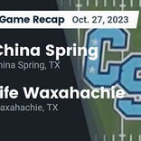 China Spring win going away against Life Waxahachie
