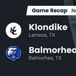 Football Game Recap: Balmorhea Bears vs. Klondike Cougars