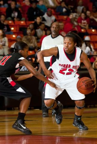 Breanna Dawkins (22) made all the big plays down the stretch.