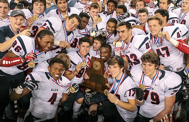 Allen, last year's Texas 5A Division 1 champion, is the top football team in the Southwest region heading into 2014.