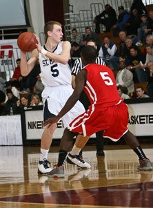 Andre Horne on defense, when he played for Life Center Academy(Burlington, N.J.).