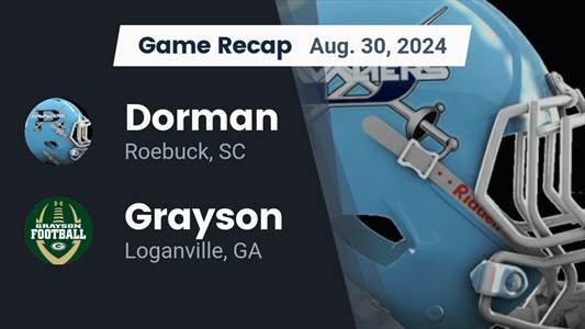Football Game Recap: Dorman Comes Up Short