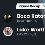Football Game Recap: Lake Worth Trojans vs. Boca Raton Bobcats