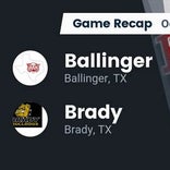 Football Game Recap: Brady Bulldogs vs. Ballinger Bearcats