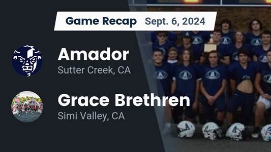 Football Game Preview: Amador Plays at Home