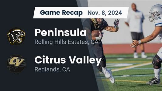 Football Recap: Peninsula Takes a Tough Playoff Loss