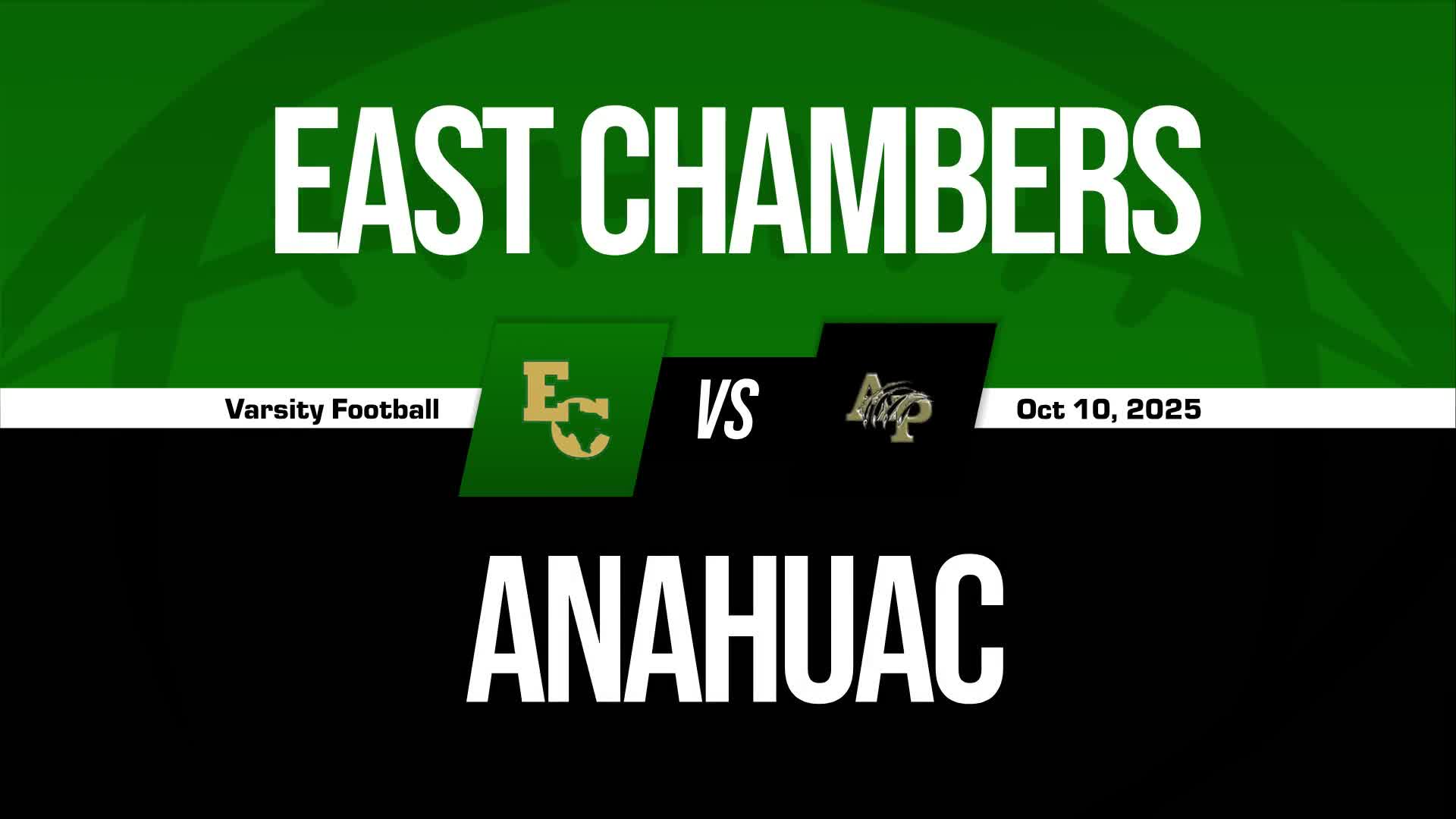 Football Recap: East Chambers Piles Up the Points Against Coldspring-Oakhurst + How To Watch