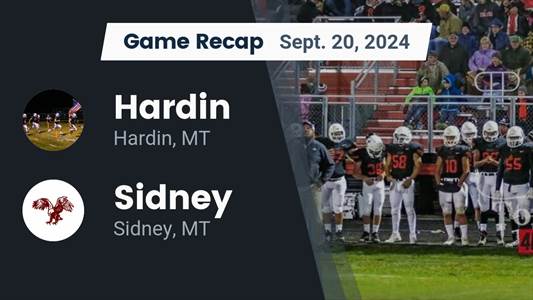 Football Recap: Sidney Comes Up Short